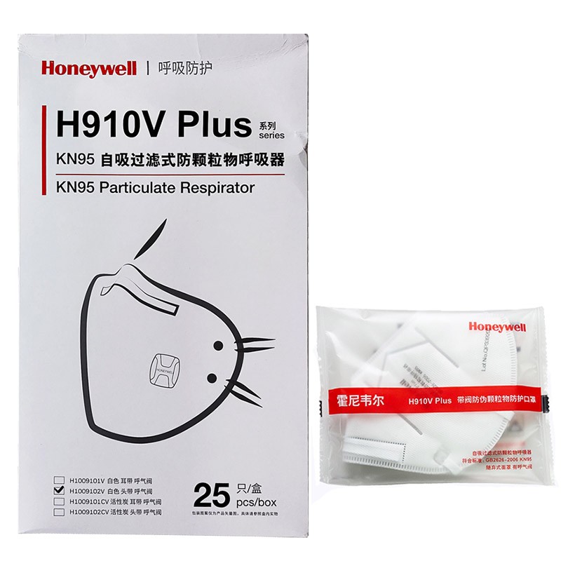 霍尼韋爾H910VPlus KN95帶閥防塵口罩H1009102V圖片4