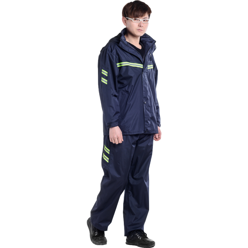 天堂T071B帶反光條雙層套裝分體透氣雨衣圖片4 天堂T071B帶反光條雙層套裝分體透氣雨衣圖片4