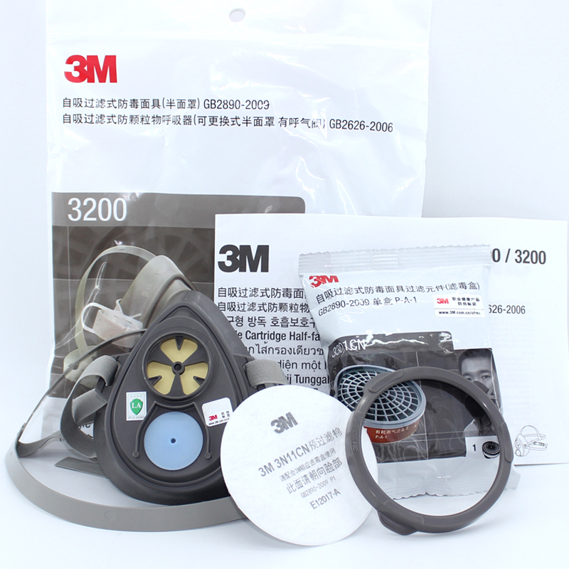 3M3200自吸過濾式防毒面具半面罩圖片4 3M3200自吸過濾式防毒面具半面罩圖片4