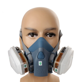 3M7502+6001防有機(jī)氣體防毒面具圖片1