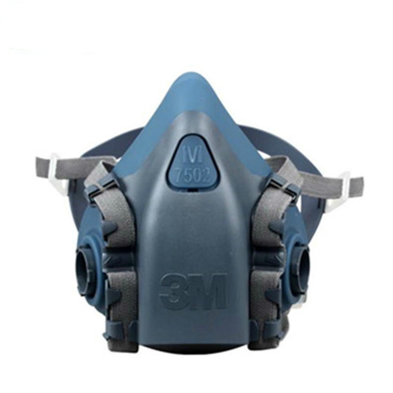 3M7502防毒半面具硅膠防毒面罩圖片2