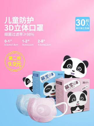 三奇3D立體兒童口罩圖片2 三奇3D立體兒童口罩圖片2