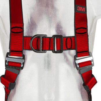 3M1161731保泰特P200五點式全身式安全帶XL紅色圖片4