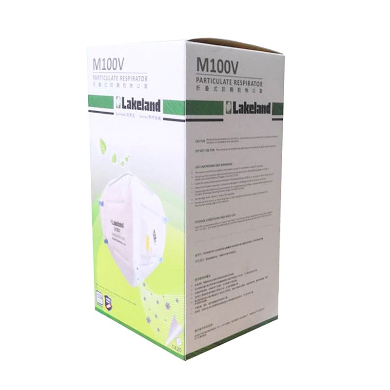 雷克蘭M100V （工業裝）帶呼吸閥防塵口罩圖片1