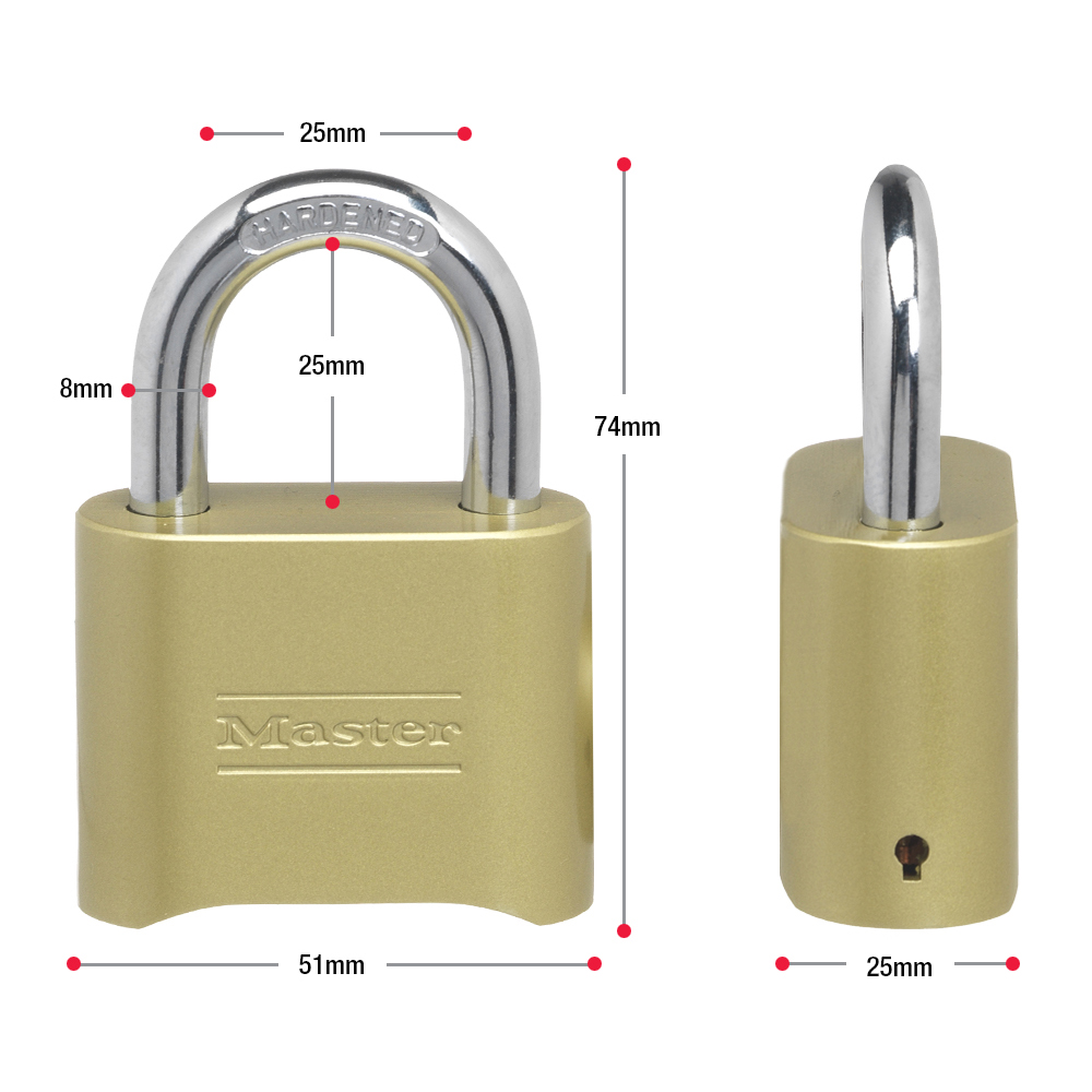 瑪斯特175MCND高安全性密碼掛鎖圖片3