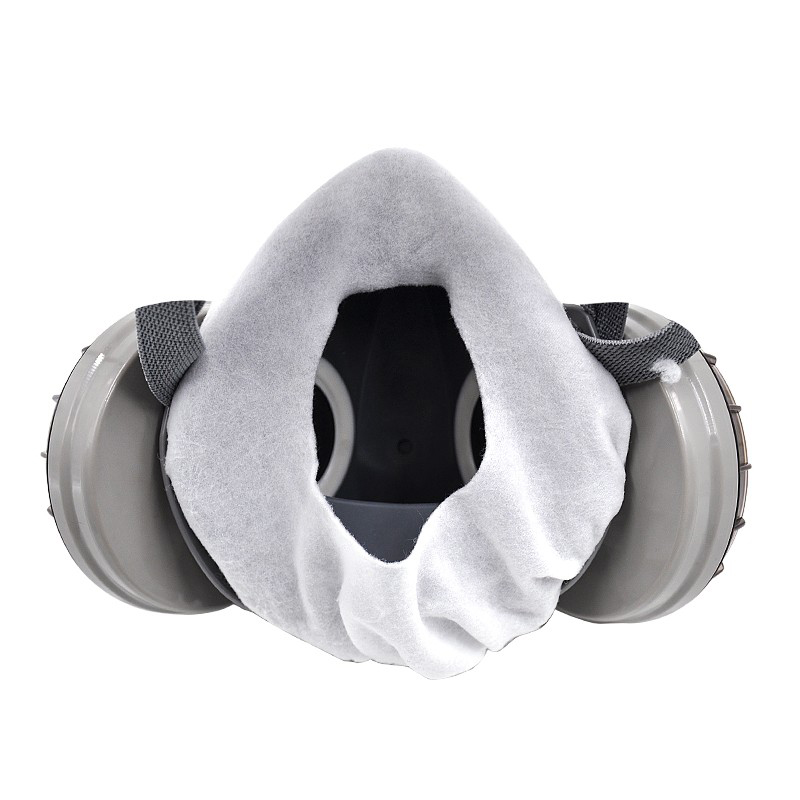 重松02814防毒面具白色貼顏布圖片1 重松02814防毒面具白色貼顏布圖片1