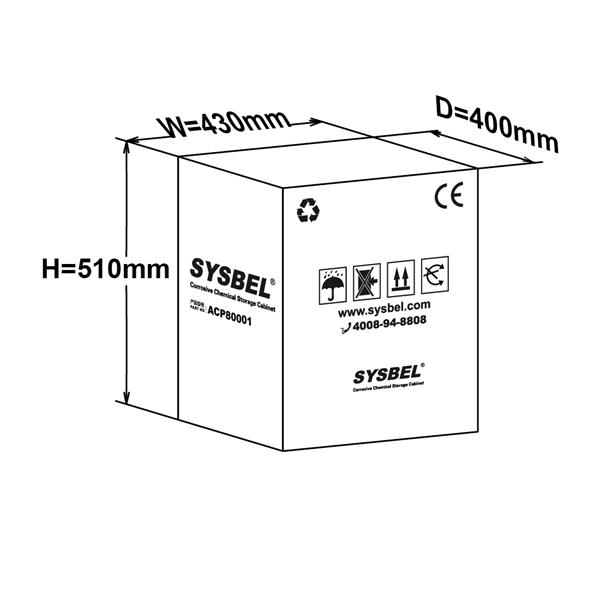 西斯貝爾ACP80001單門聚乙烯強(qiáng)腐蝕性化學(xué)品儲(chǔ)存柜圖片2