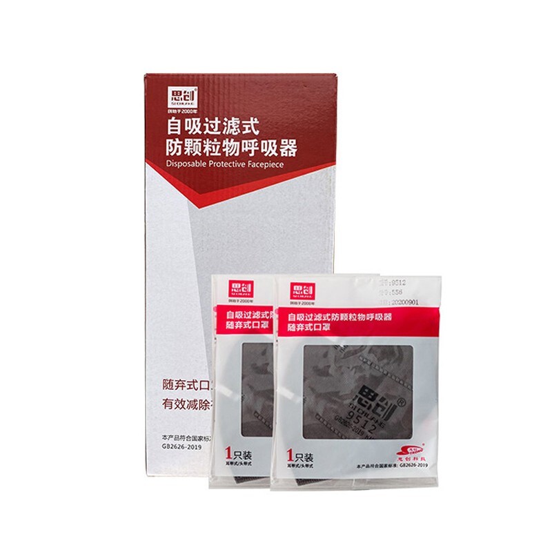 思創9512 556活性炭耳帶式KN95防塵口罩圖片4