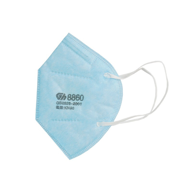 冠樺8860V藍色帶閥耳帶式KN90防塵口罩圖片1