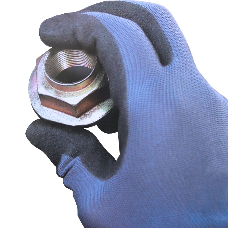 TOWA 518藍紗黑丁腈涂層勞保手套圖片2