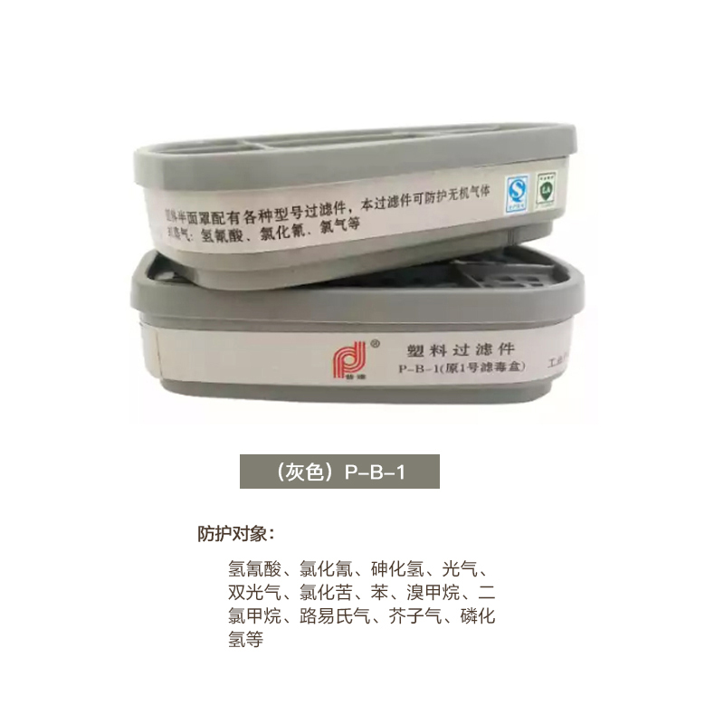 普達P-B-1防毒面具濾毒盒圖片2