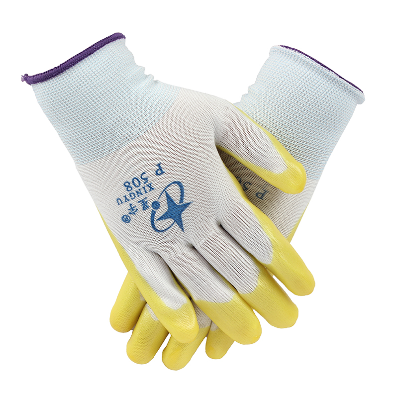 星宇P508白尼龍PVC勞保手套圖片2