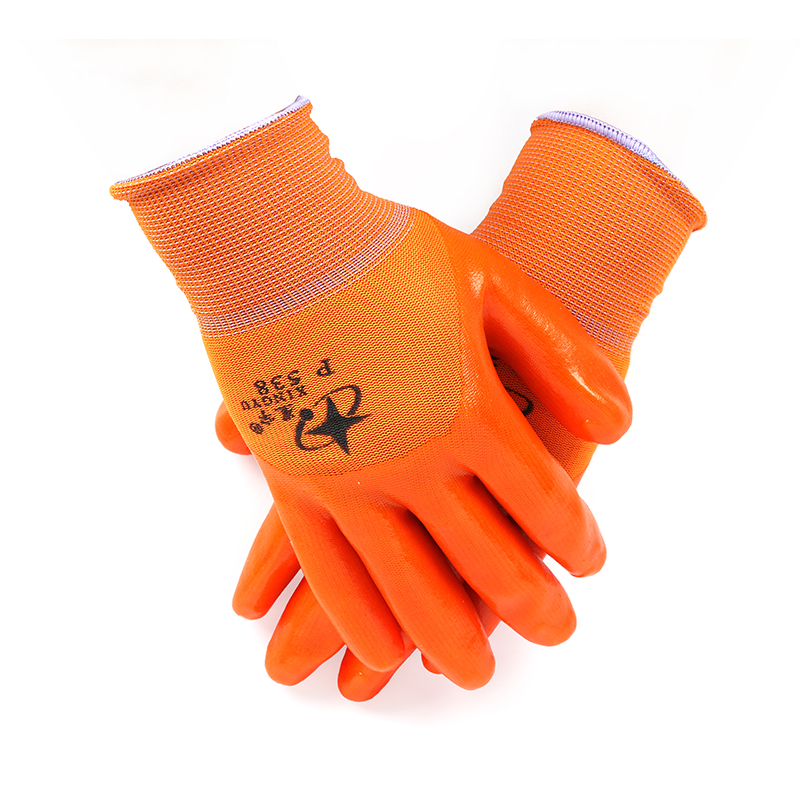 星宇P538尼龍PVC半浸勞保手套圖片2 星宇P538尼龍PVC半浸勞保手套圖片2