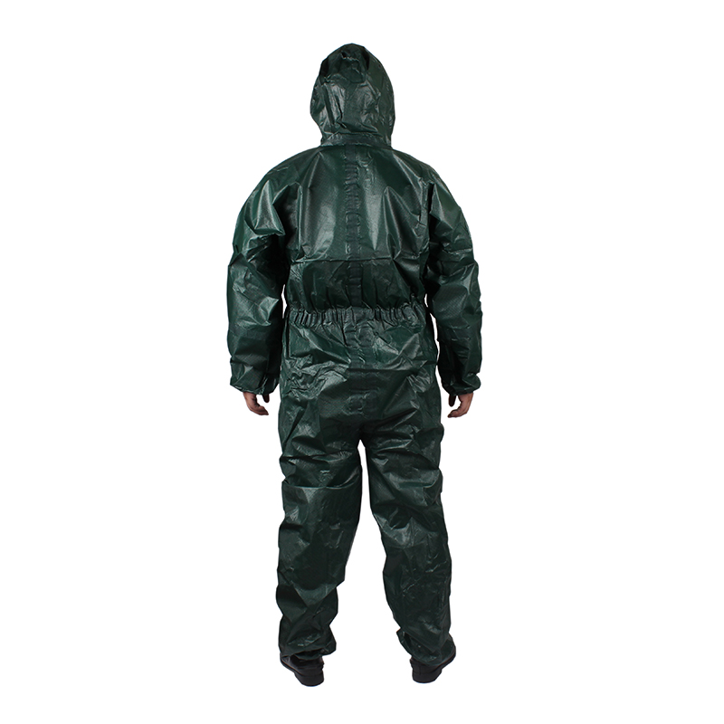微護(hù)佳MC4000 GR40-T-99-111-03綠色雙袖連體防護(hù)服圖片1