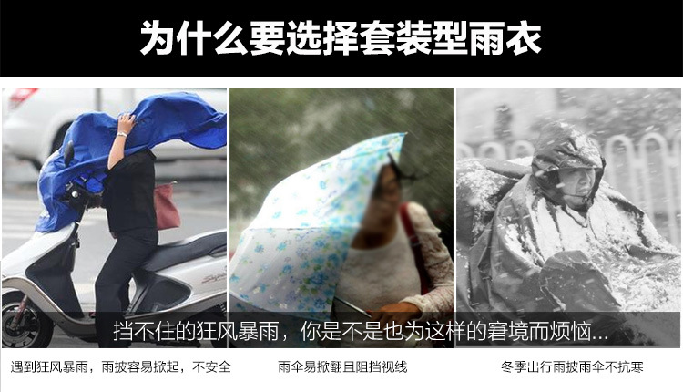 際華3539雙層分體雨衣圖片3