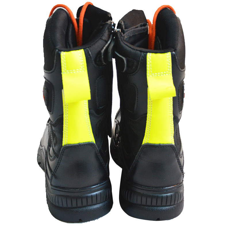 尊獅牛皮消防員救援安全靴圖片1