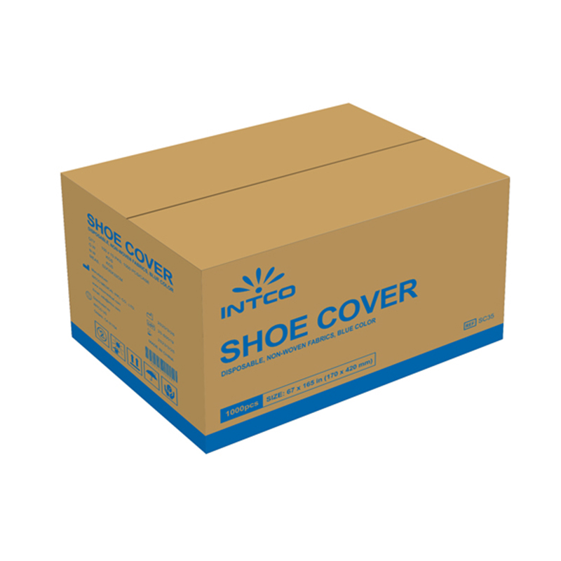 英科SC401001藍色一次性防滑鞋套圖片1