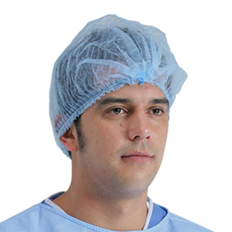 英科MC101002白色一次性無紡布條形帽圖片1