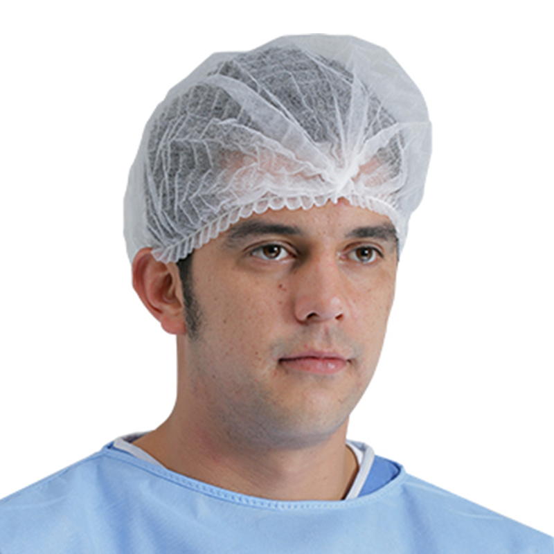 英科MC101001藍(lán)色一次性無紡布條形帽圖片1