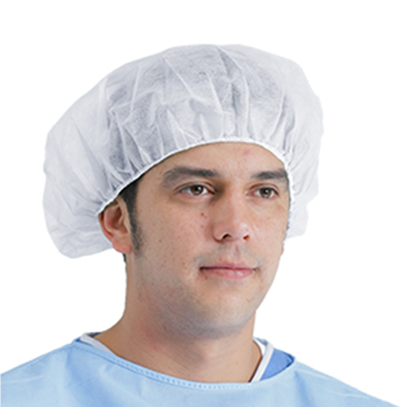 英科BC101001藍色一次性無紡布圓帽圖片1 英科BC101001藍色一次性無紡布圓帽圖片1