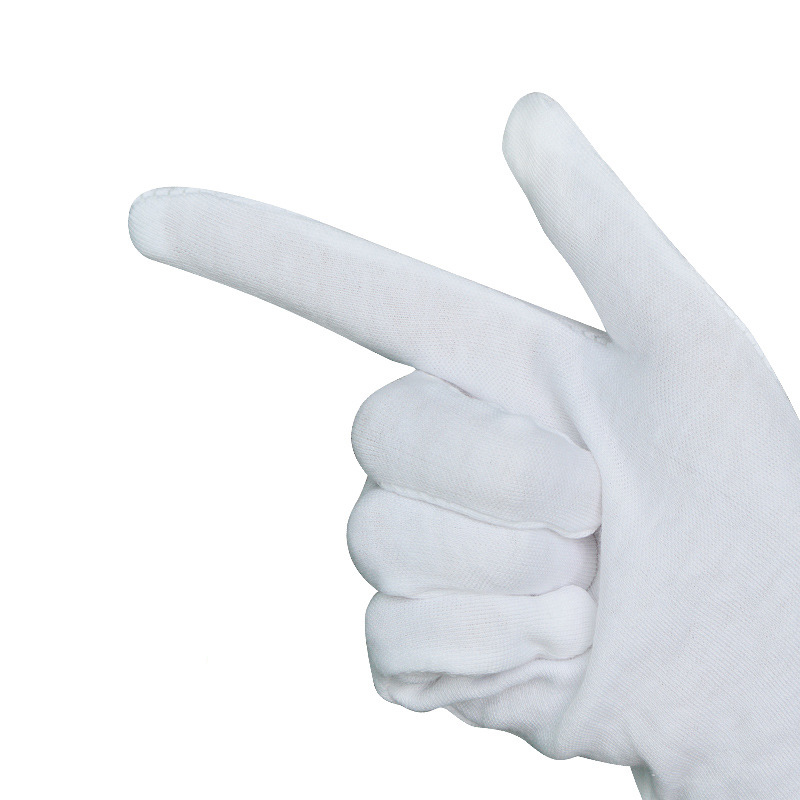 華特白色棉勞保手套圖片4