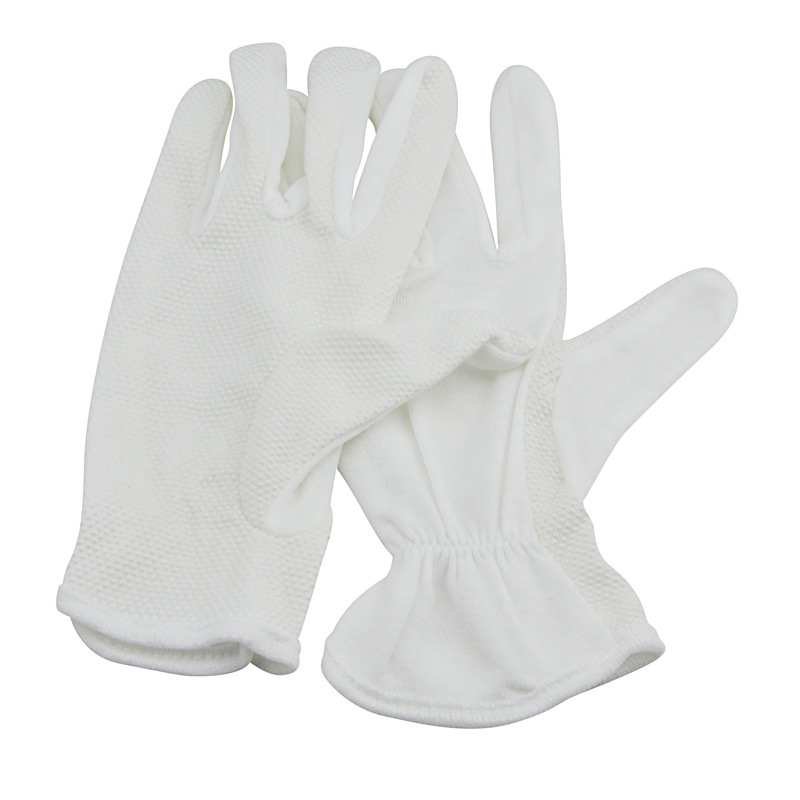 華特滌綸帶條白勞保手套圖片2