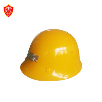 盾牌黃色防沖擊礦工安全帽 圖片2