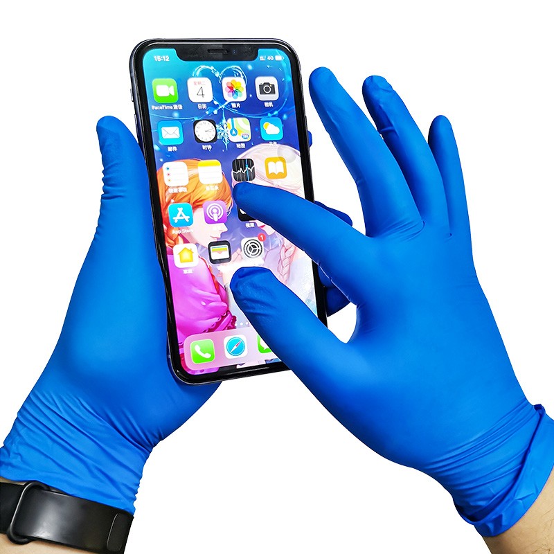 愛馬斯APFNCHD42100藍色一次性丁腈手套小號圖片1