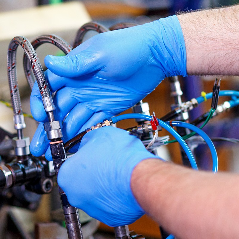 愛馬斯APFNCHD46100藍色一次性丁腈手套大號圖片4