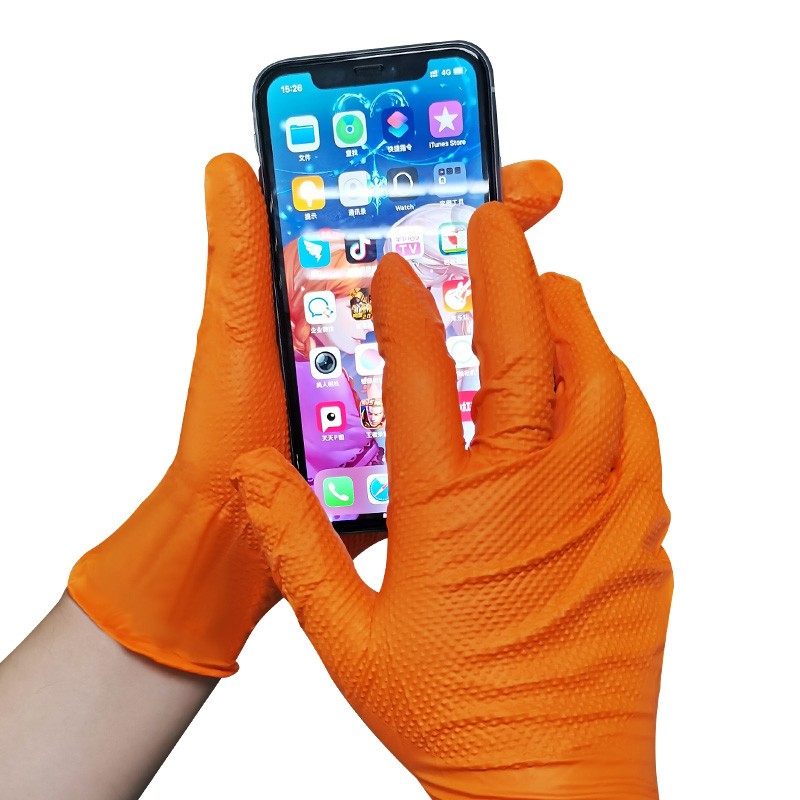 愛馬斯GWON48100防水防滑一次性丁腈手套圖片2