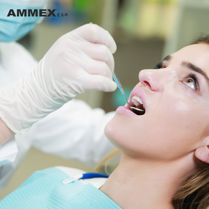 愛馬斯TLFVMD40100一次性乳膠醫用手套圖片3