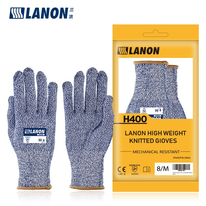 LANON蘭浪H400針織尼龍3級(jí)防割手套圖片4 LANON蘭浪H400針織尼龍3級(jí)防割手套圖片4
