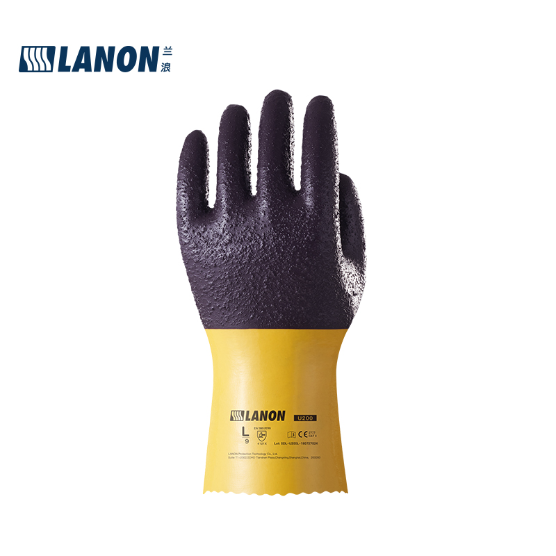 LANON蘭浪U200耐磨防滑PVC手套圖片1 LANON蘭浪U200耐磨防滑PVC手套圖片1