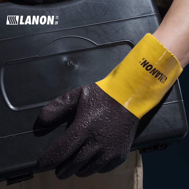 LANON蘭浪U200耐磨防滑PVC手套圖片4 LANON蘭浪U200耐磨防滑PVC手套圖片4