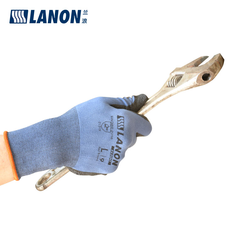 LANON蘭浪H200橡膠涂掌勞保手套圖片4