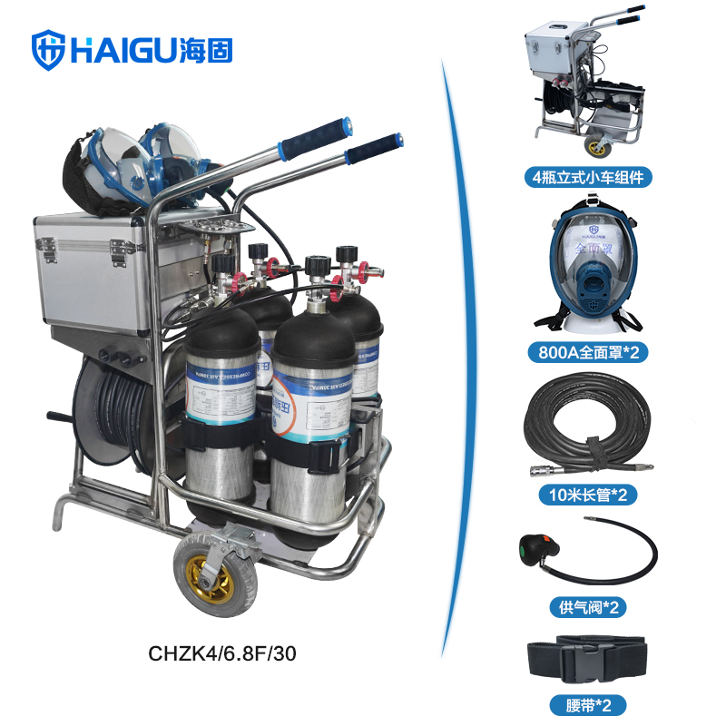 海固HG-CHZK4 6.8L移動供氣源車載式長管呼吸器圖片1 海固HG-CHZK4 6.8L移動供氣源車載式長管呼吸器圖片1