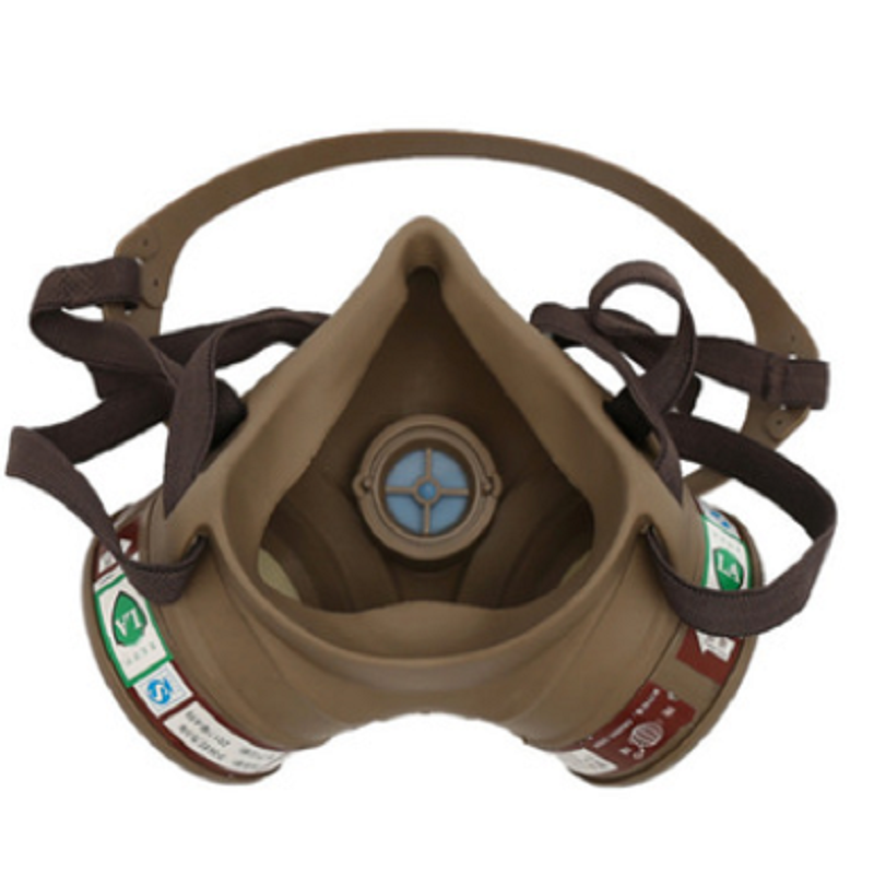 地球2588-4橡膠半面具防毒面具圖片2