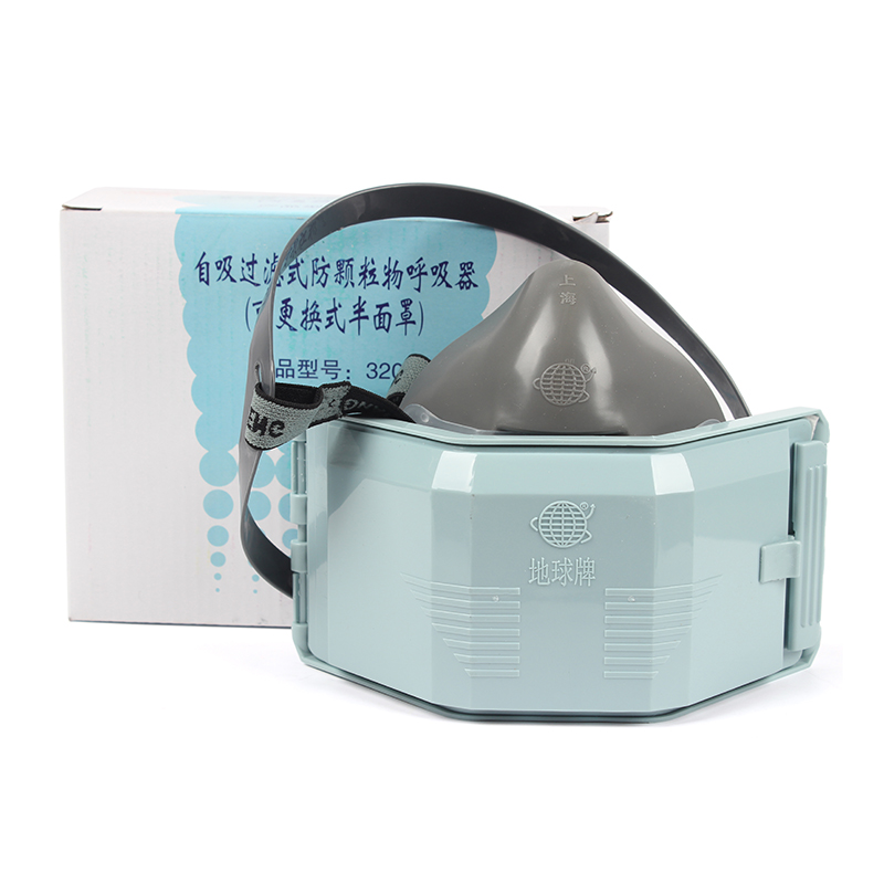 地球3200 PVC半面罩防毒面具圖片4