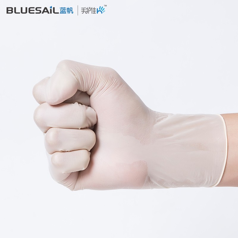 藍帆醫療L9311一次性無粉橡膠手套圖片1