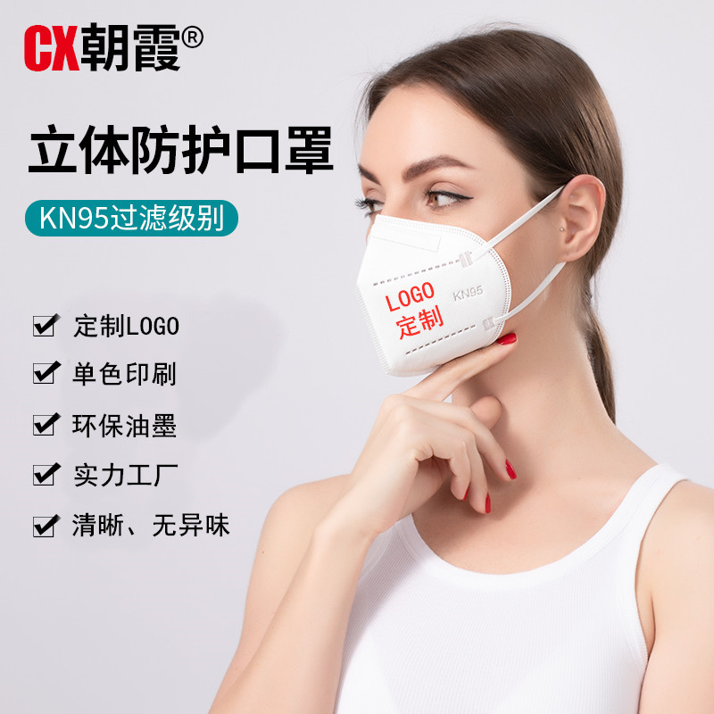 朝霞9100折疊式KN95防塵口罩圖片2
