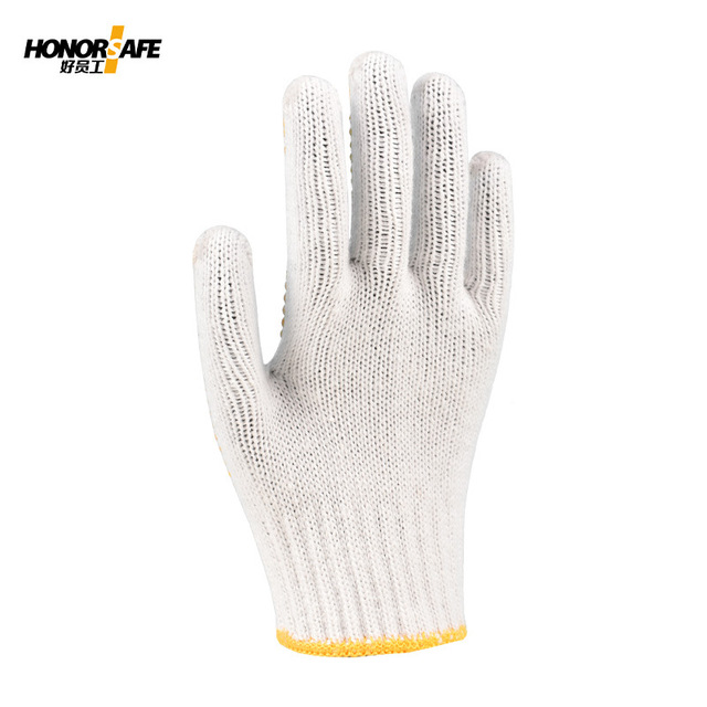 好員工H7-TKB600DA PVC黃色點珠防滑棉紗手套圖片3 好員工H7-TKB600DA PVC黃色點珠防滑棉紗手套圖片3
