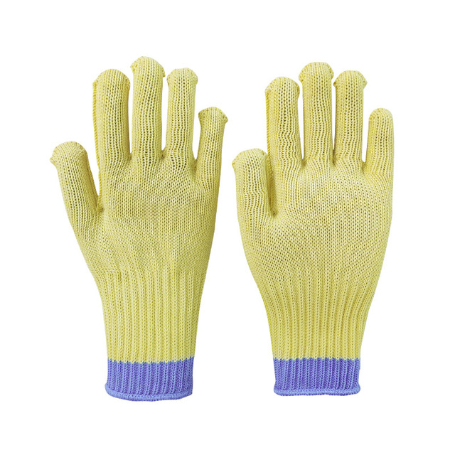 好員工F018黃藍長款五級防割手套圖片3