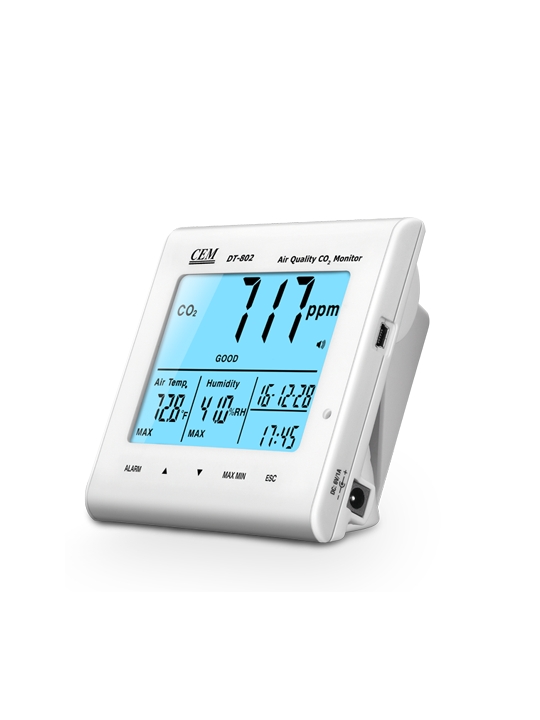 華盛昌DT-802臺式空氣二氧化碳監測儀圖片2