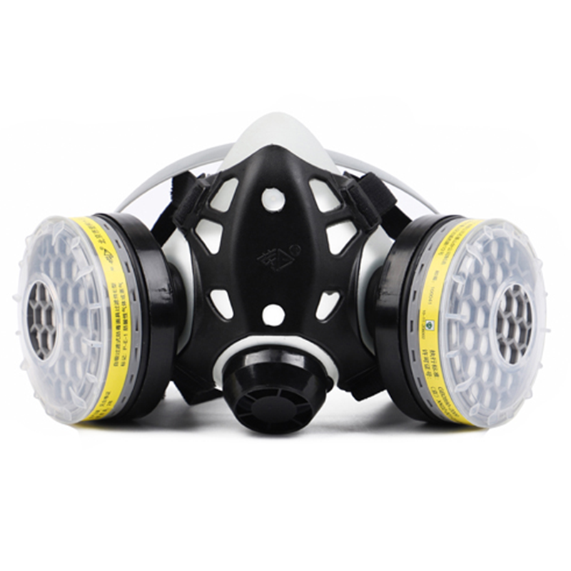 勞衛101D-7雙濾盒半面罩防毒面具圖片2