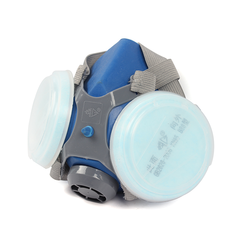 勞衛302雙濾盒半面罩防塵面具圖片1