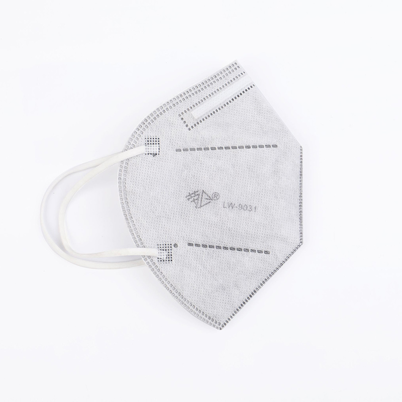 勞衛9031活性炭帶閥折疊式防塵口罩圖片1