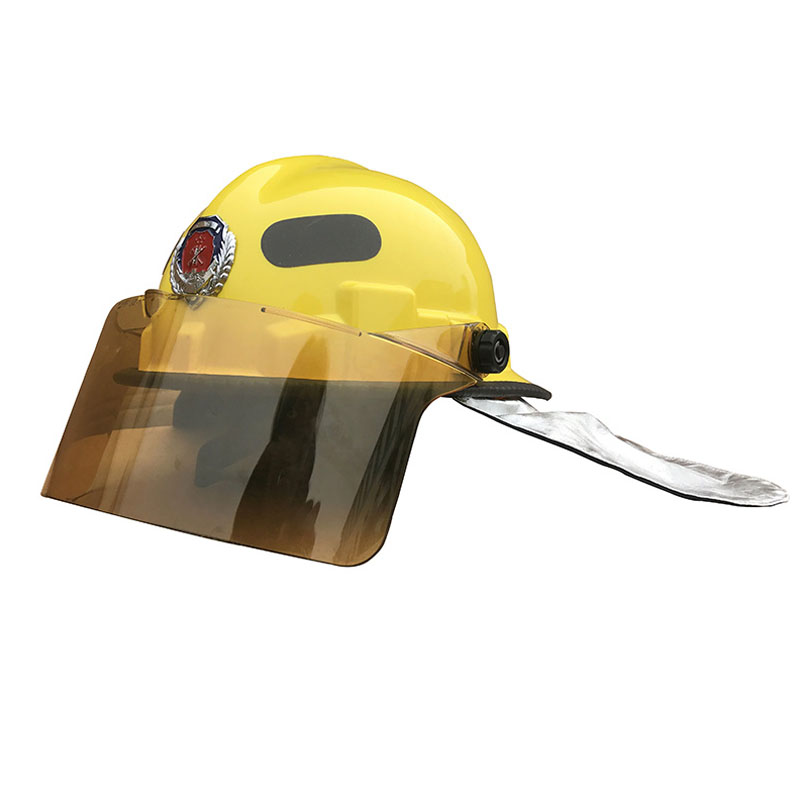 鴻寶FTK-B/A帶披肩黃色消防頭盔圖片1
