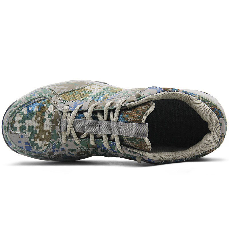 3537迷彩跑鞋輕便低幫減震防滑勞保鞋圖片2