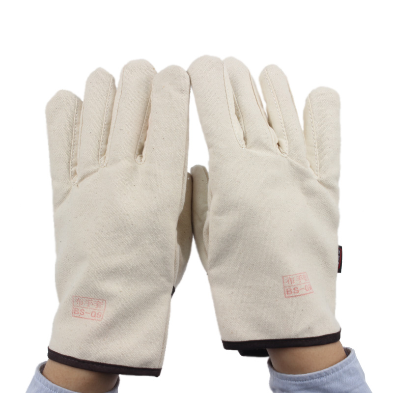 漂牌BS-09一等白帆布手套圖片2 漂牌BS-09一等白帆布手套圖片2