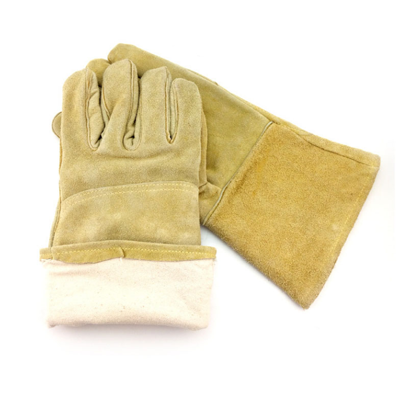 威仕盾G-2118米黃色電焊手套圖片1